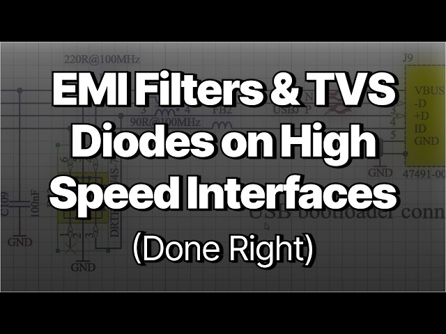 EMI Filters & TVS Diodes on High-Speed Interfaces (Done Right)