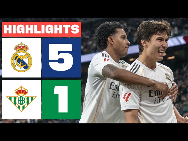 REAL MADRID 5 - 1 REAL BETIS | RESUMEN LALIGA EA SPORTS