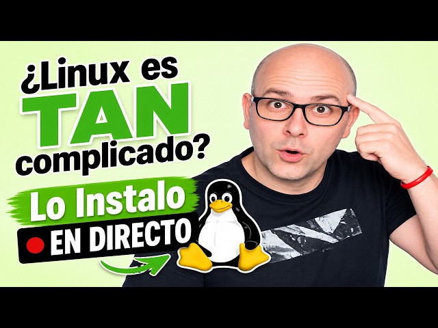 ¿Linux es TAN complicado? Lo Instalo EN DIRECTO