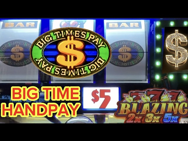 BIG TIME HANDPAY! Big Times Pay Classic Slot Action