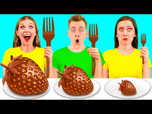 Big, Medium and Small Plate Challenge | Funny Food Recipes by PaRaRa Challenge