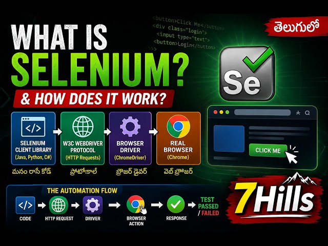 What is Selenium? Complete Selenium Architecture Explained in Telugu