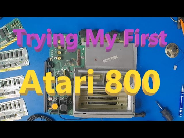 Trying Out My First Atari 800