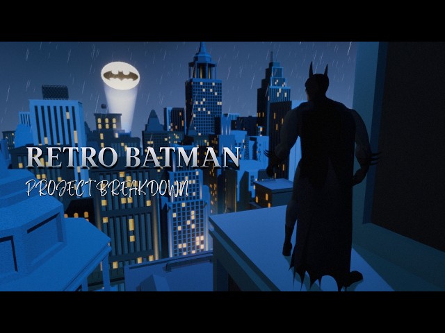 How I Created This Retro Batman Scene in Blender