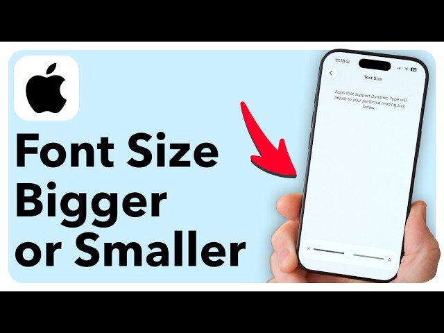 Easy Trick To Make Font Size Bigger / Smaller For Each iPhone App