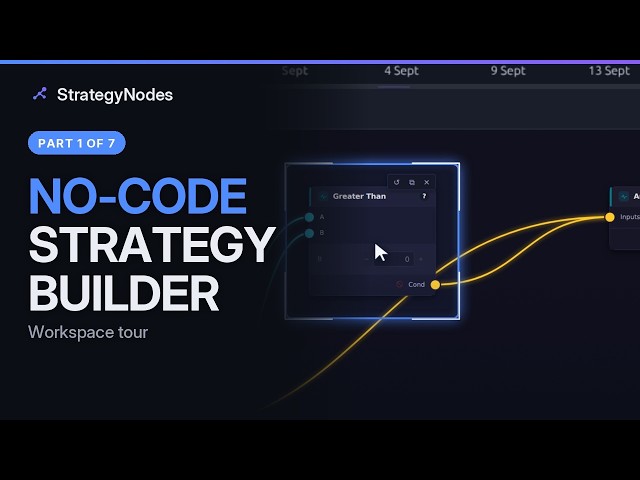 No-Code Trading Strategy Builder: Workspace Tour (Part 1)