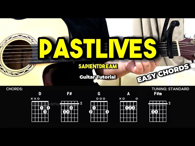 Pastlives - Sapientdream | Easy Guitar Tutorial For Beginners (CHORDS & LYRICS) #guitarlesson