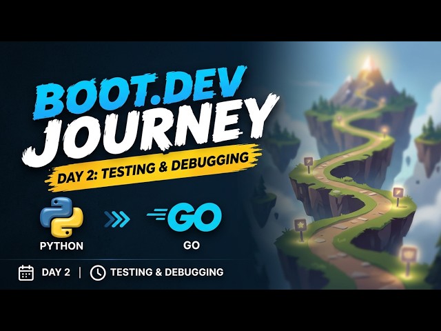Boot.dev Journey Day 2 — Testing & Debugging & computation | Python → Go