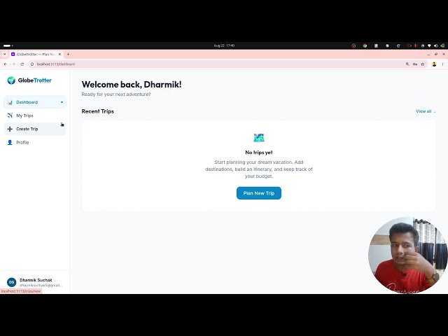 GlobeTrotter: Trip Planning Webapp (React, Node, PostgreSQL, Redis, Docker) Hackathon Demo