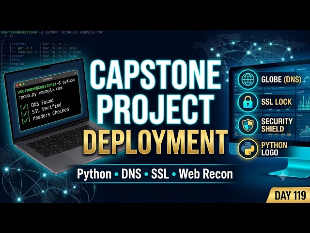 Capstone Project Deployment &Technical Walkthrough |Web Recon Tool, DNS, SSL/TLS & Python Automation