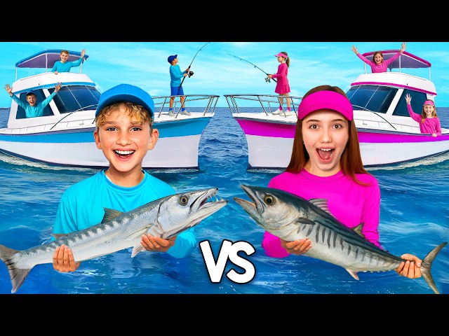 BOYS vs. GIRLS FISHING Challenge!