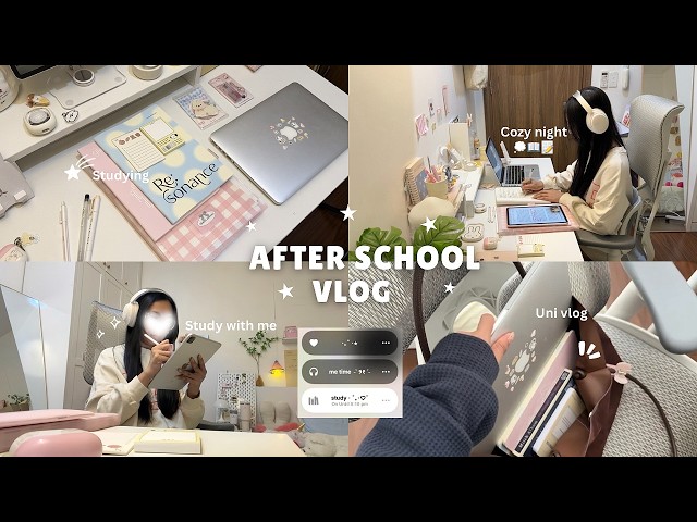 Late Night Study Routine 🤎 Cozy Room Reset, Matcha & Desk Essentials