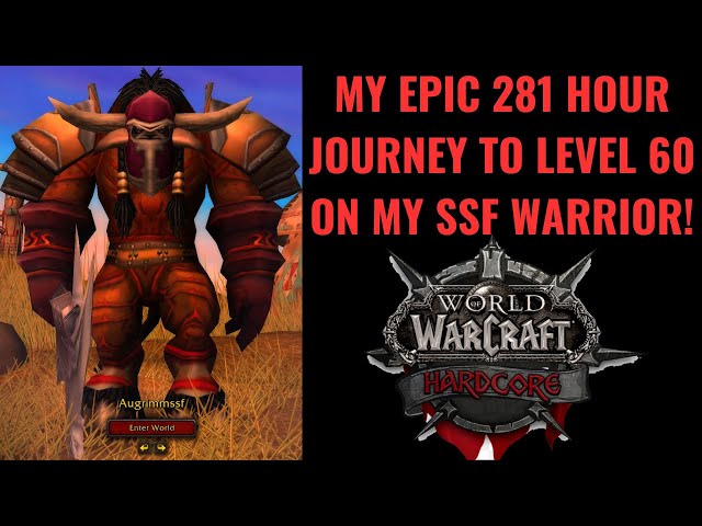 Wow Classic Hardcore. I Hit Level 60 On A Solo Self Found Warrior On Attempt #1! Onlyfangs Who?