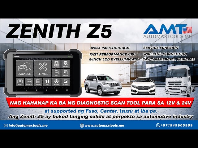 Best Scan Tool for Isuzu Hino and Fuso - Automax Tools | Zenith Z5