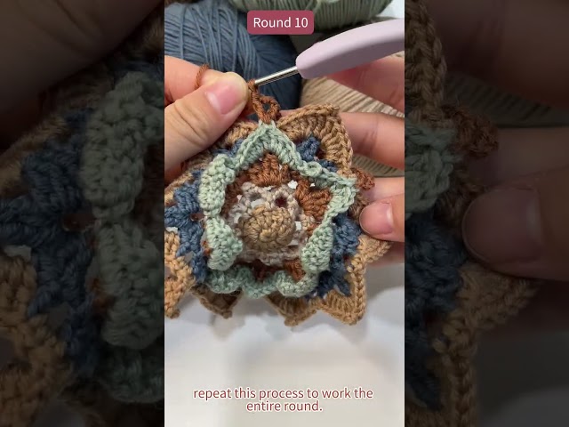 Lotus Caisson Reversible Pillowcase Motif Crochet Tutorial