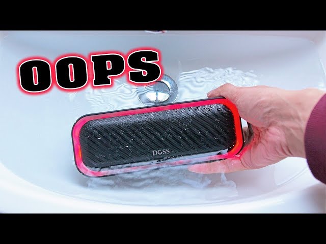 Bluetooth Speaker IPX5 Water Test