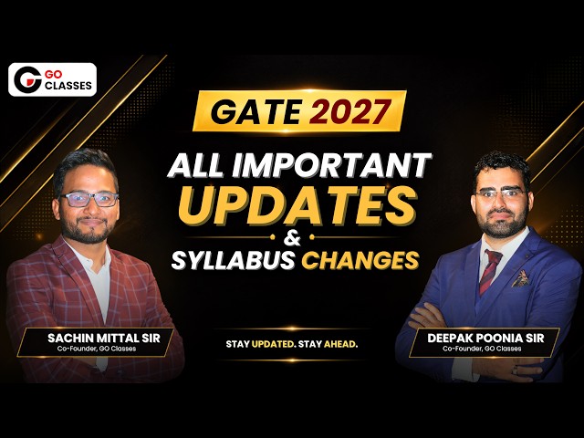GATE 2027 Syllabus Changes | Complete Analysis & All Important Updates
