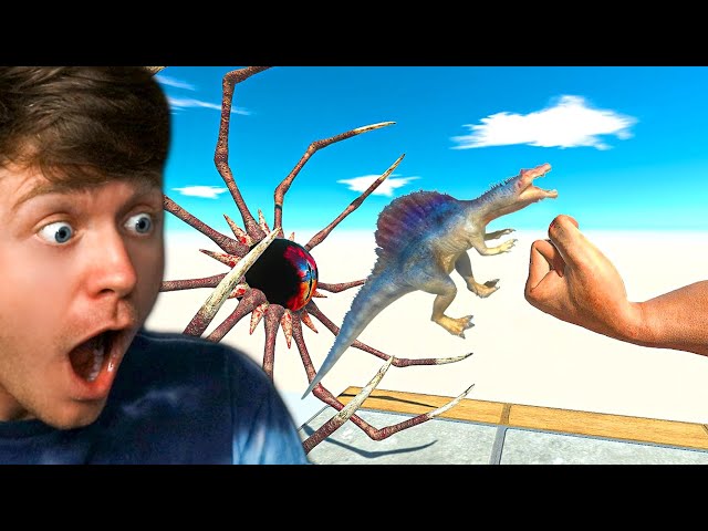 DINOSAURS vs BLACK HOLE TRAP in ARBS! (Reaction)
