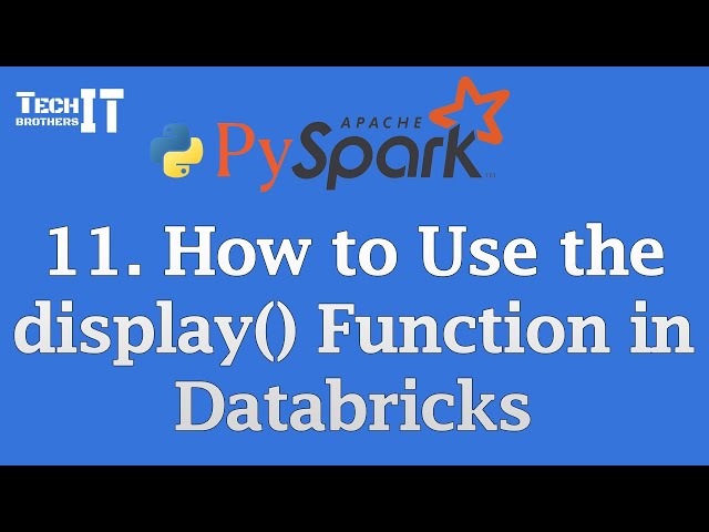 How to Use the display() Function in Databricks | PySpark Tutorial for Beginners #databricks