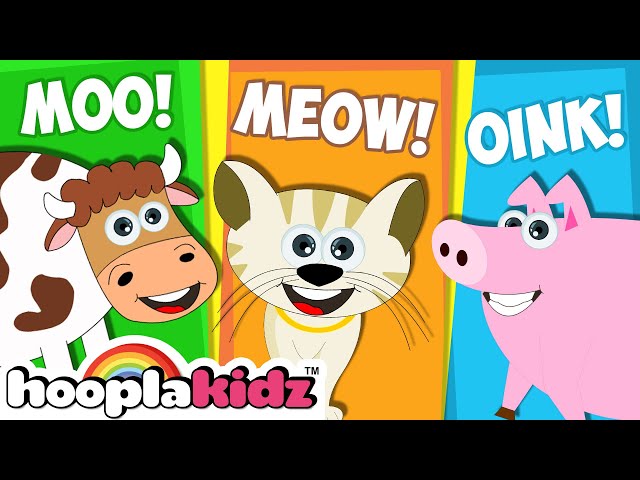 Sounds of Animals Song - HooplaKidz Nursery Rhymes