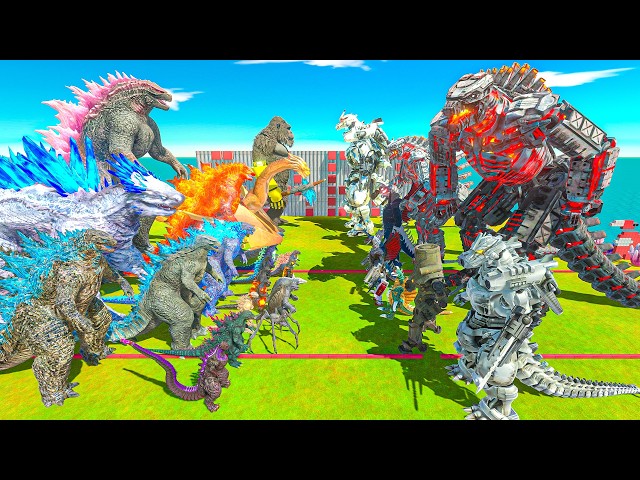 Evolution of Mechagodzilla Size Comparison vs Kong & Evolved Godzilla + Every Kaiju - ARBS