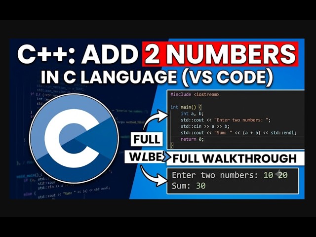 #c #coading #programming #vscode #ishugupta , program for add two number in C language
