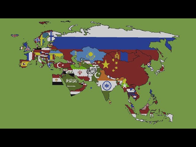 Minecraft world flag map showcase #1