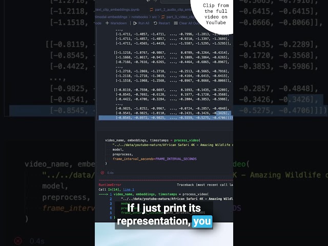 🎬 Deep learning with GPU and PyTorch on Macbook [Multimodal Embeddings]