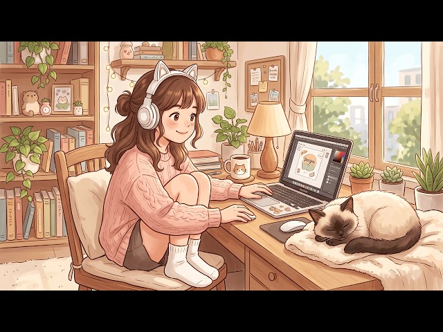 ☕ Easy to sleep: 24/7 Lofi Chill Vibes - Beats to Relax/Study/working