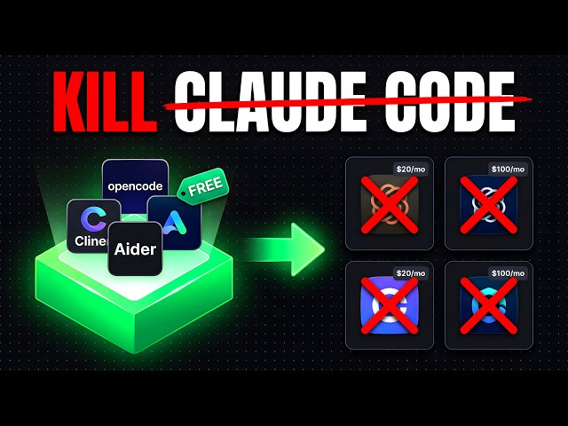 Cancel Claude Code: 4 Free AI Coding Agents + Real Token Math