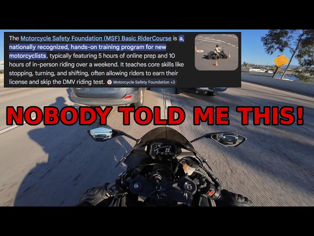 Things I Wish I Knew Before Taking the MSF Course (Beginner Rider) 🏍️⚠️