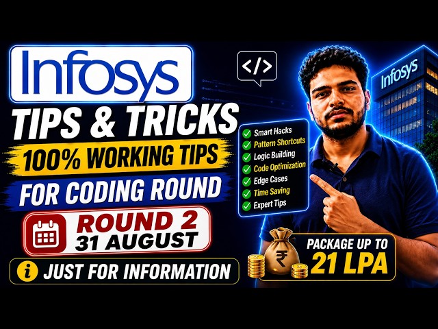 Infosys  coding tips 2026 | infosys mass hiring off campus 2026 tips and tricks 1 August 