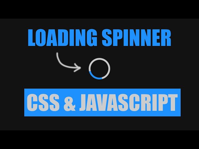 Animated CSS Loading Spinner for Website #HTML #CSS #frontend