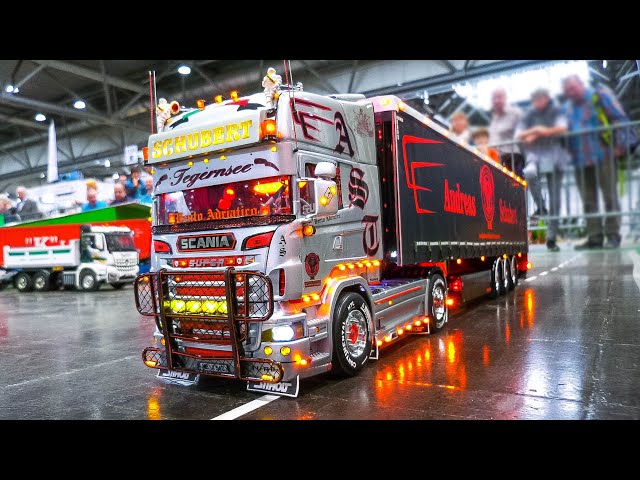 MOST IMPRESSIVE RC MODEL TRUCKS IN GREAT COLLECTION!! RC SHOW TRUCKS, RC HEAVY HAULAGE