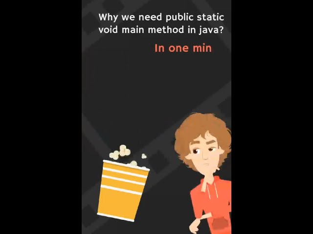 Why we use public static void main in java? #shorts
