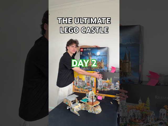 Building a MASSIVE LEGO MOC might be harder than I thought -Day 2 of the ULTIMATE LEGO CASTLE #lego