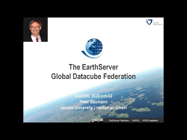 2020-10-02 IGARSS conference talk: The EarthServer Global Datacube Federation