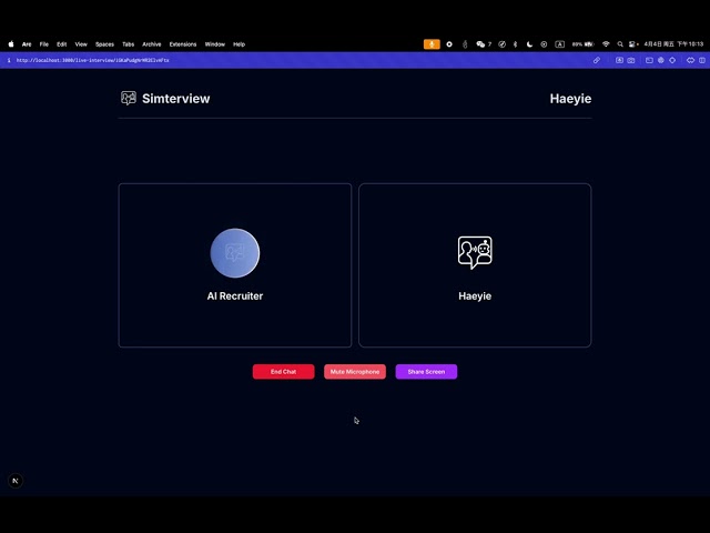 Mock technical interview with AI recruiter