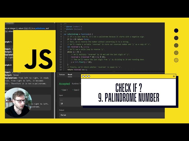Mastering LeetCode: Solve "Palindrome Number" in JavaScript with vanAmsen