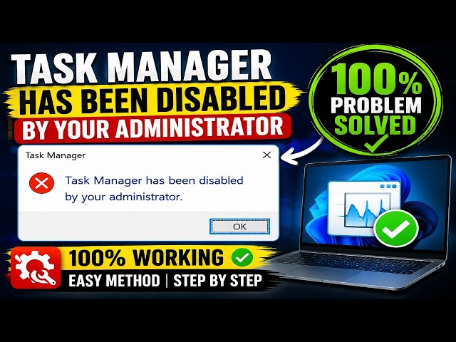 Task manager has been disabled by your administrator || Windows 10/11