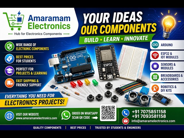 Best Electronics Components for Arduino, ESP32 & IoT Projects | Amaramam Electronics