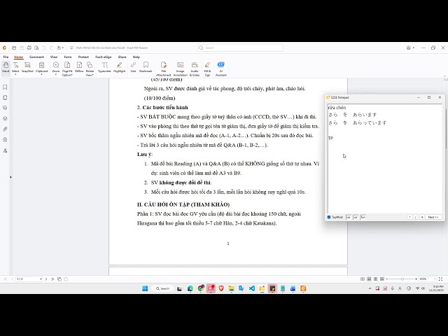 Chia sẻ kinh nghiệm thi Speaking Nhật 2 (JPD123) - FALL 2025