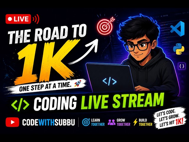 Coding LIVE | Java, Python, Full Stack, AI/ML & DSA | Road to 1000 Subscribers 🚀 #live #livestream