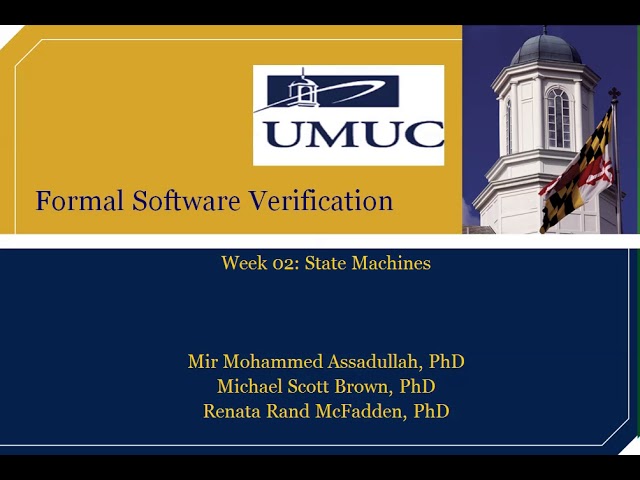 Formal Software Verification - Week 2 Introduction