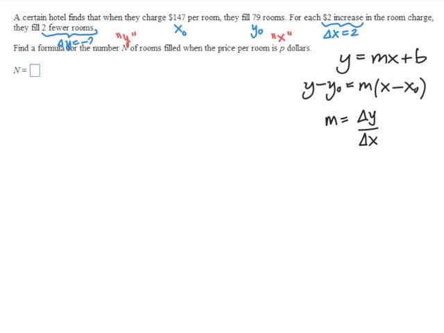 Linear Model Word Problem