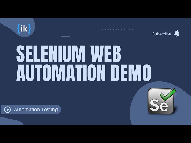 Selenium Web Automation Demo