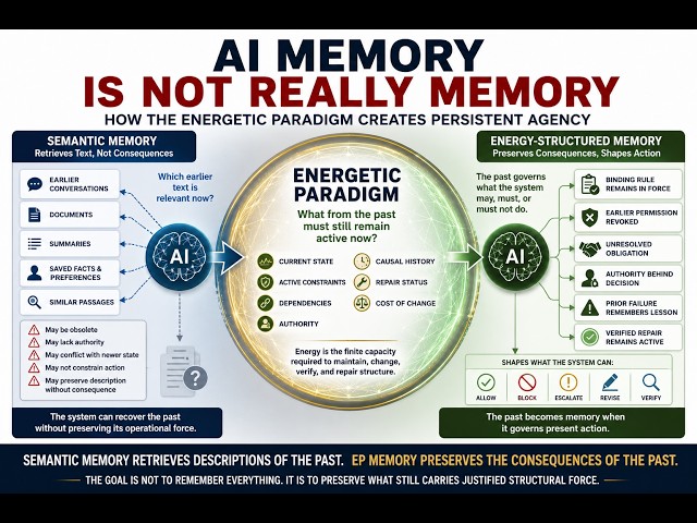 AI Memory Is Not Really Memory — How the Energetic Paradigm Creates Persistent Agency