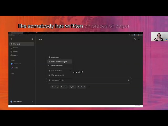 Upload Files to Copilot Demo