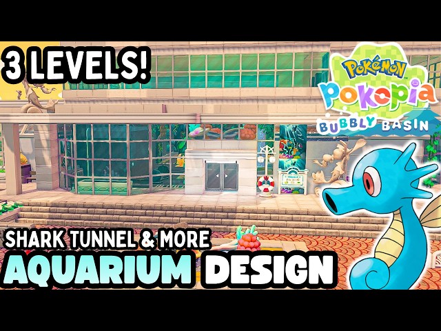 Pokémon Pokopia~HUGE MODERN AQUARIUM HABITAT DESIGN~PALETTE TOWN BIG CITY~BUBBLY BASIN #pokopia  #17