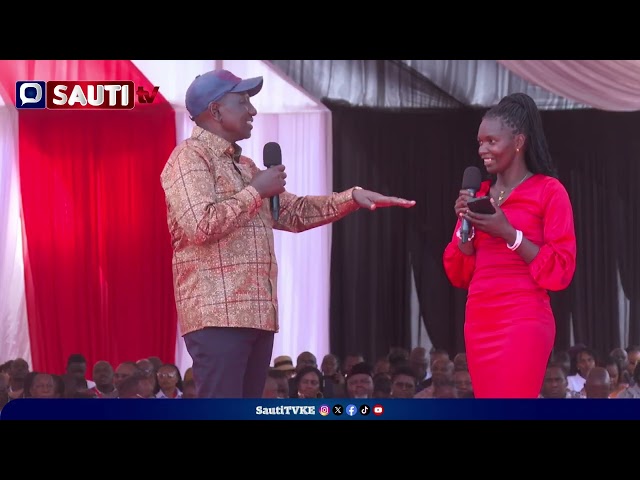 President William Ruto presides over the NYOTA Capital Disbursement at Kinoru Stadium Meru County